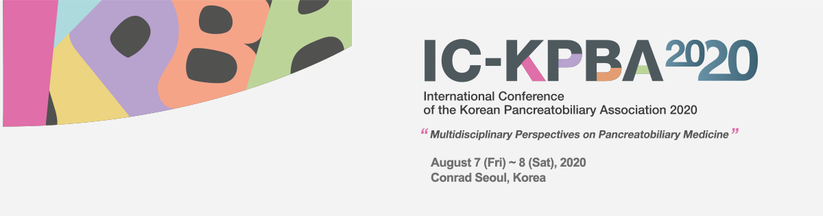 IC-KPBA 2020 : International Conference of the Korean Pancreatobiliary Association 2020 / Multidisciplinary Perspectives on Pancreatobiliary Medicine / April 17(Fri) - 18(Sat), 2020 / Conrad Seoul, Korea