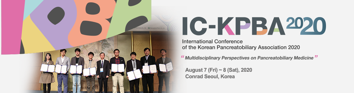 IC-KPBA 2020 : International Conference of the Korean Pancreatobiliary Association 2020 / Multidisciplinary Perspectives on Pancreatobiliary Medicine / April 17(Fri) - 18(Sat), 2020 / Conrad Seoul, Korea